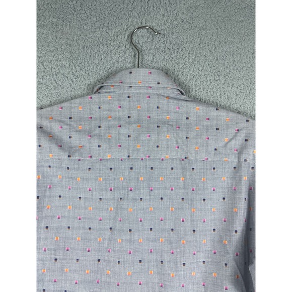 Tallia Men's Pattern Dress Shirt Casual Button Up Size S 14 1/2 - Picture 5 of 9